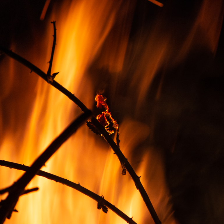 Photographie de Vincent Dufrène - série La flamme