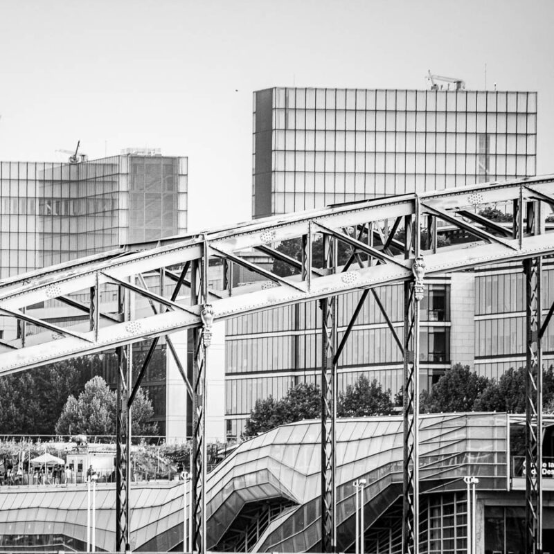 Trame et perspective, métro parisien, institut Français de la Mode (IFM), Bibliothèque National de France (BNF). Paris 2019 - Photographie Vincent Dufrène